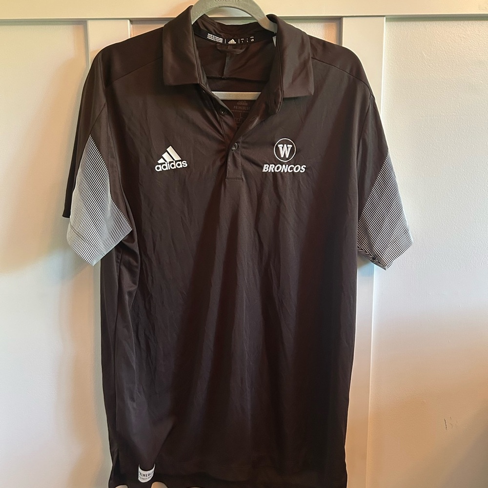 Adidas Men's Dark Brown Broncos Polo